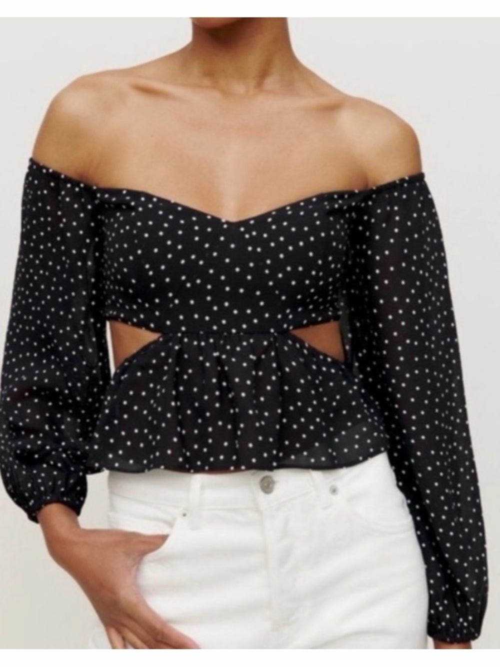 Reformation - polka dot top - size 6
